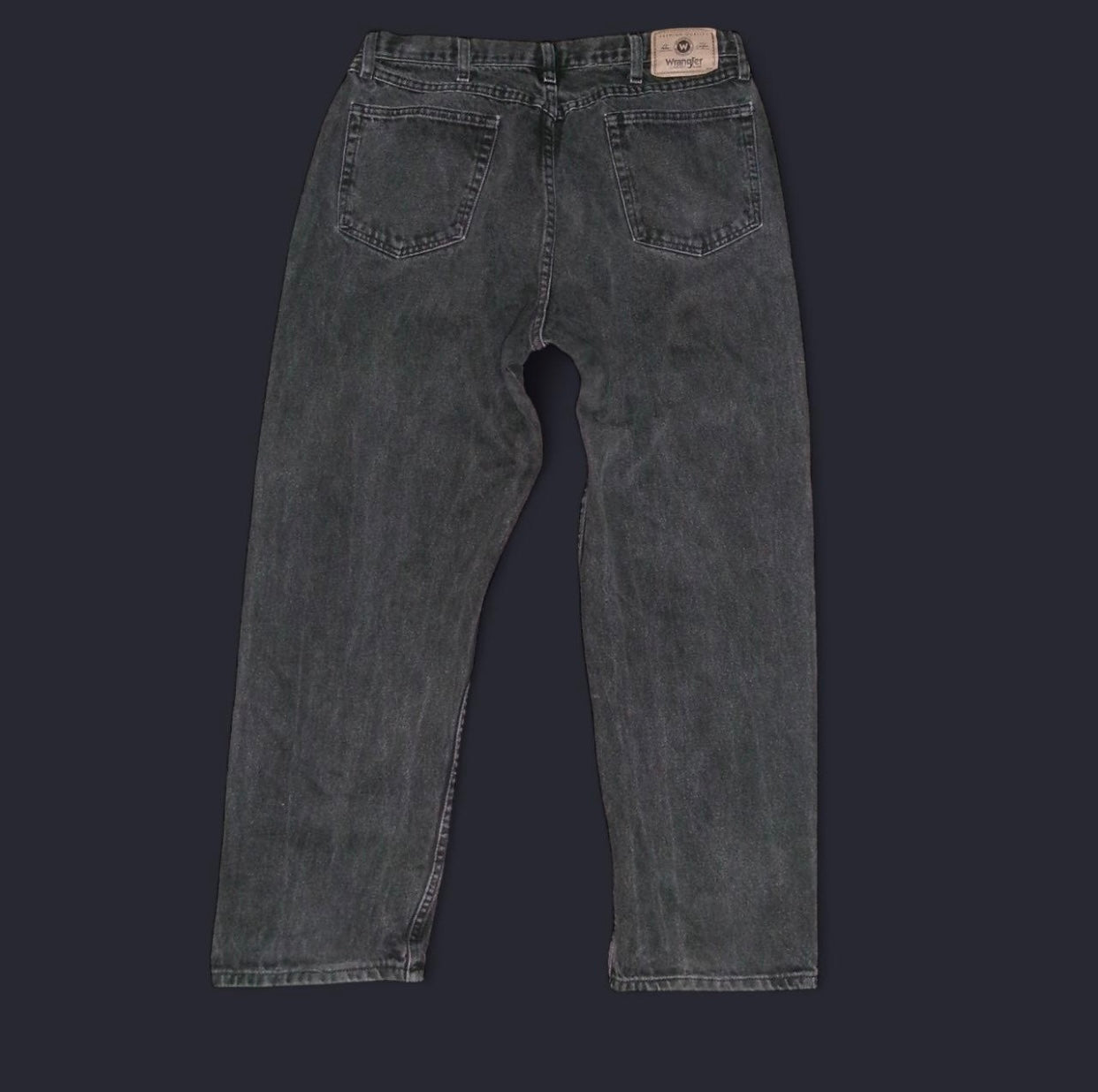Wrangler Black Denim Relaxed Fit Jeans