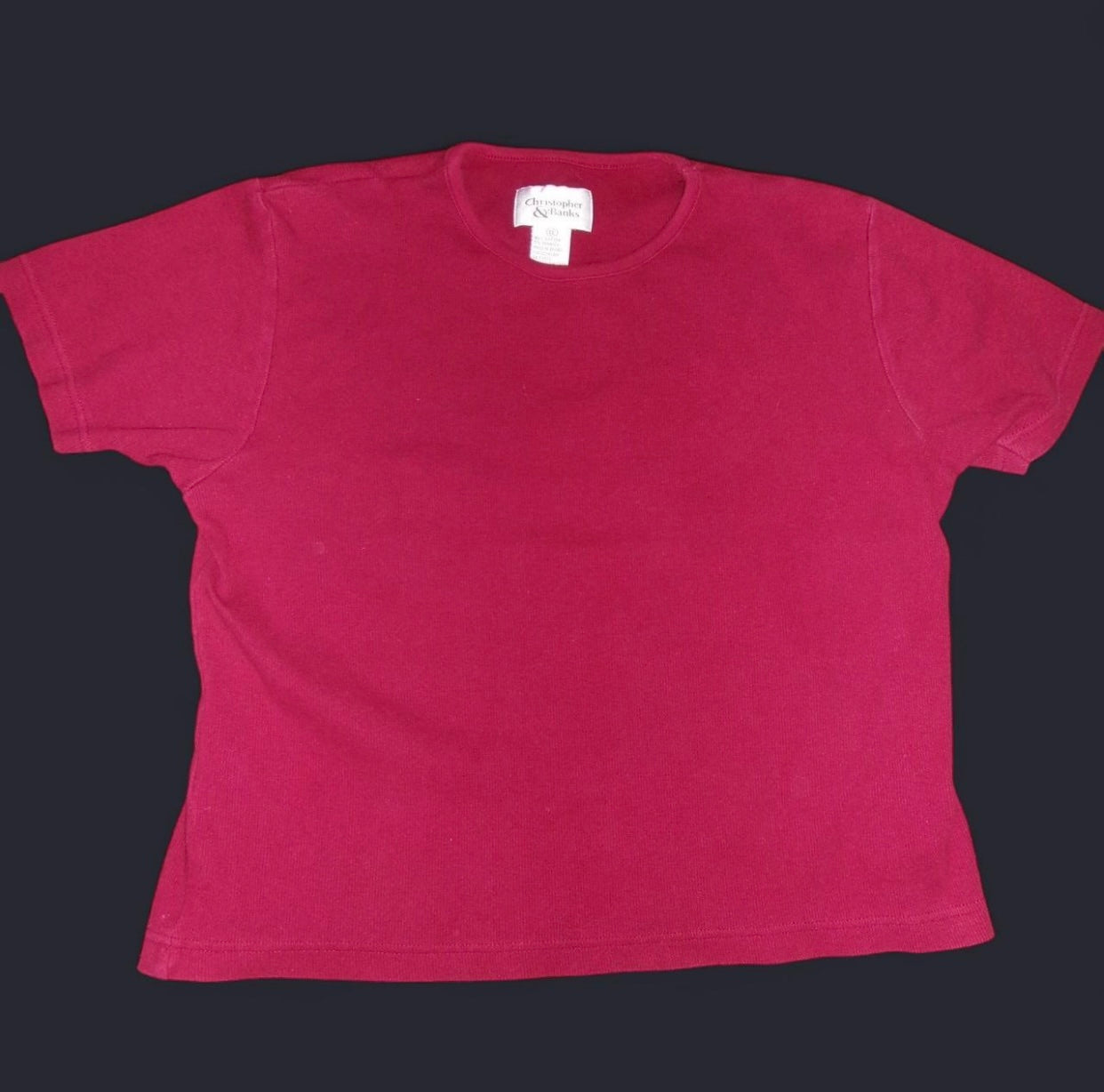 y2k Christopher & Banks Textured Shirt