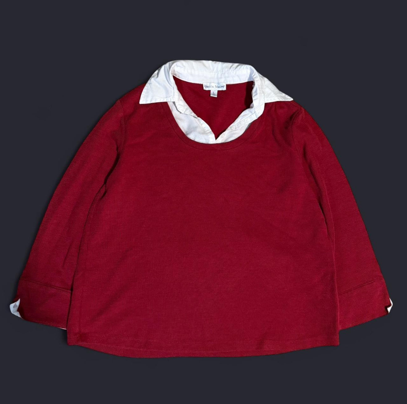 Retro Red Collared Rebecca Malone Shirt
