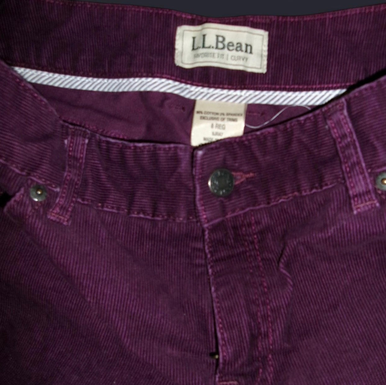 Retro L.L.Bean Purple Corduroy Pants