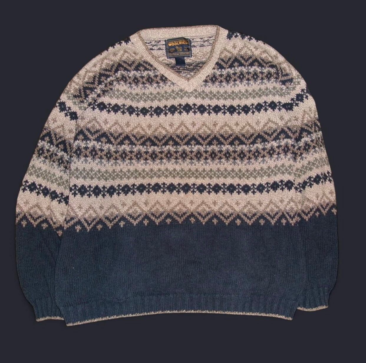 Vintage Earth Tone Woolrich Knit Sweater