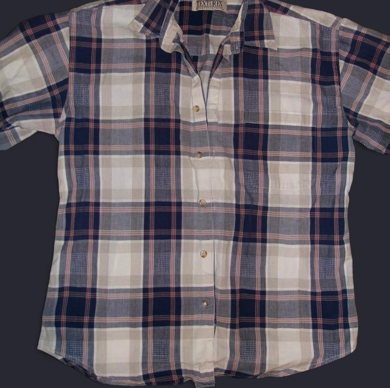 Textured Flannel Button Up