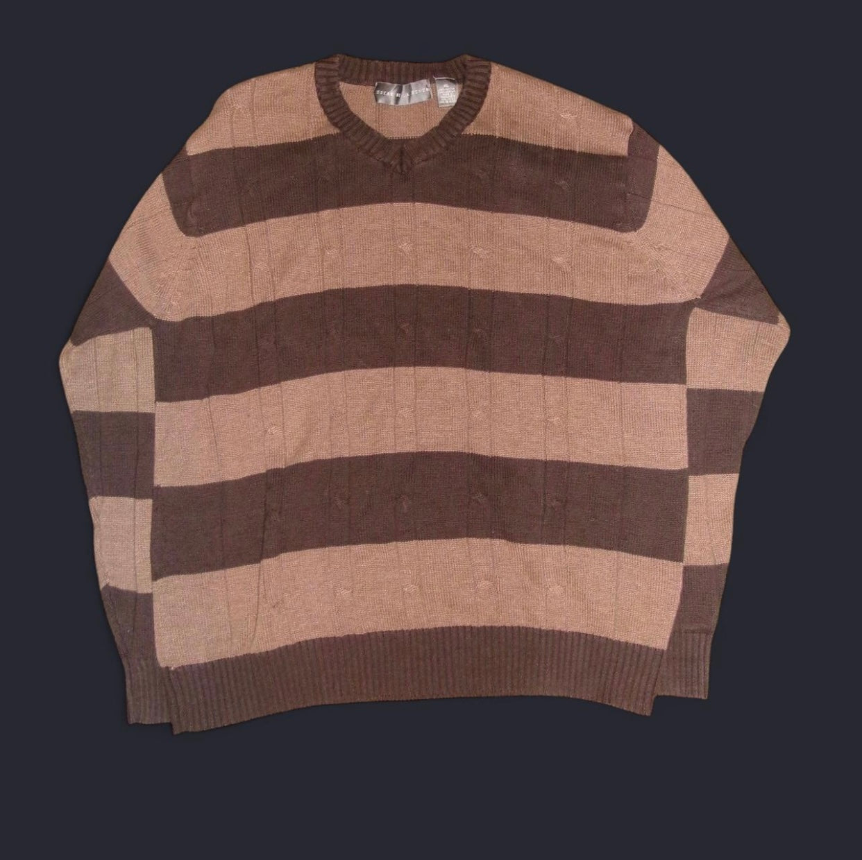Retro Oscar De La Renta Striped Sweater