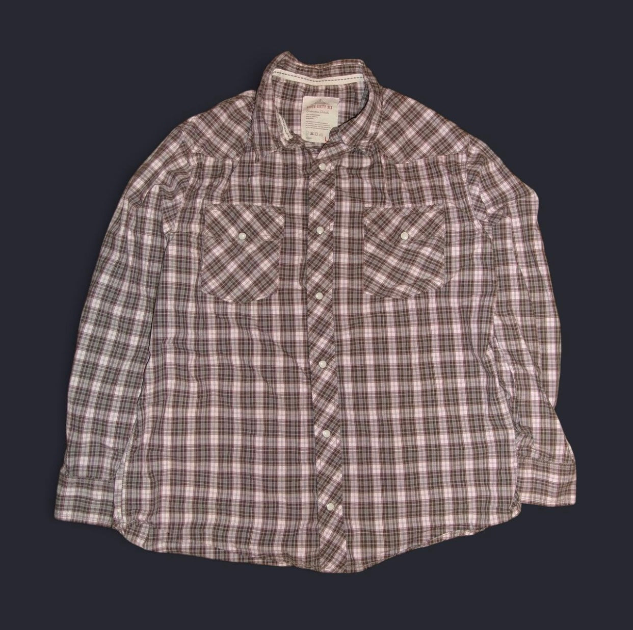 Route 66 Retro Pearl Snap Button Up