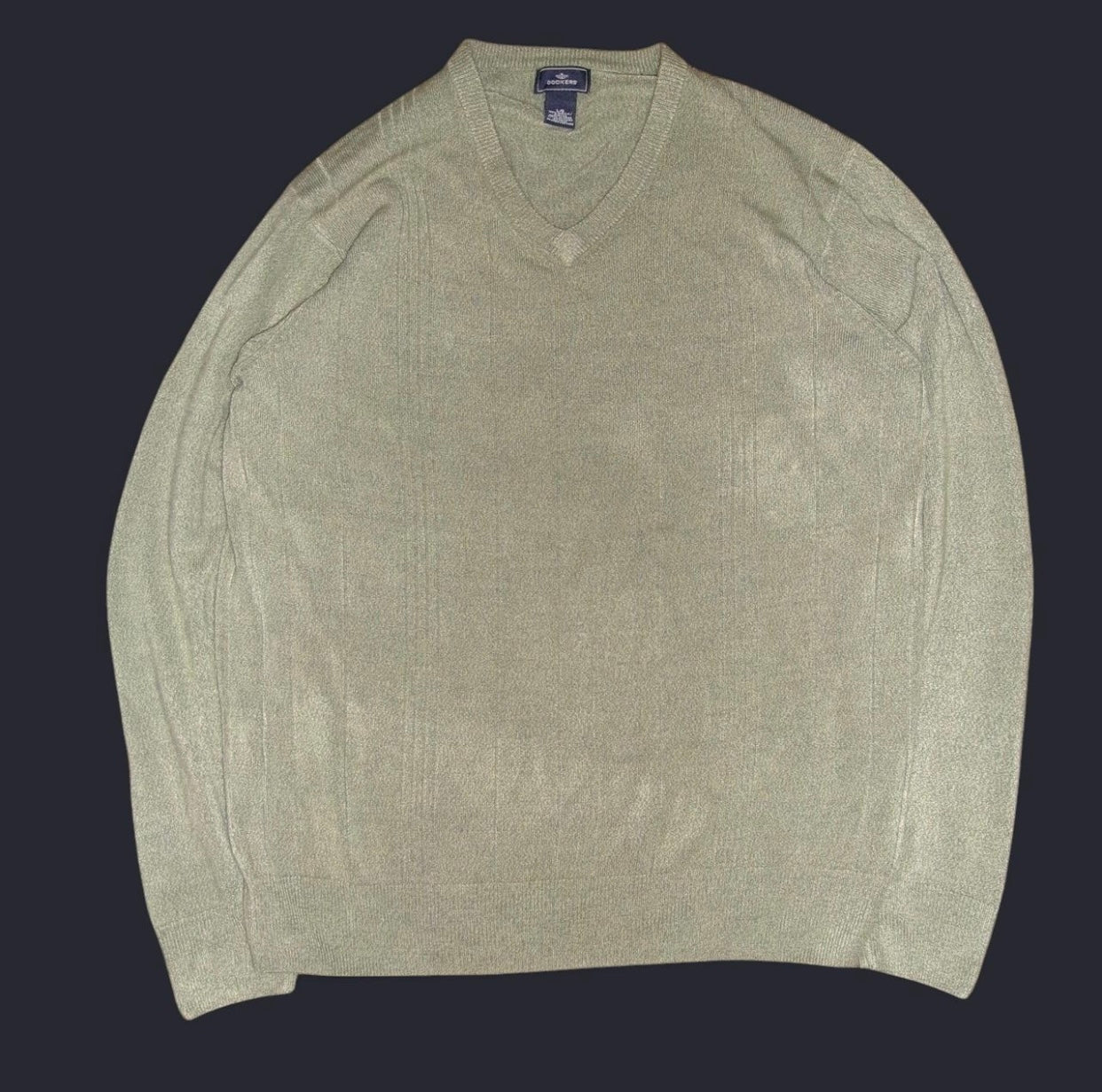 Dockers Sage Green V-Neck Sweater