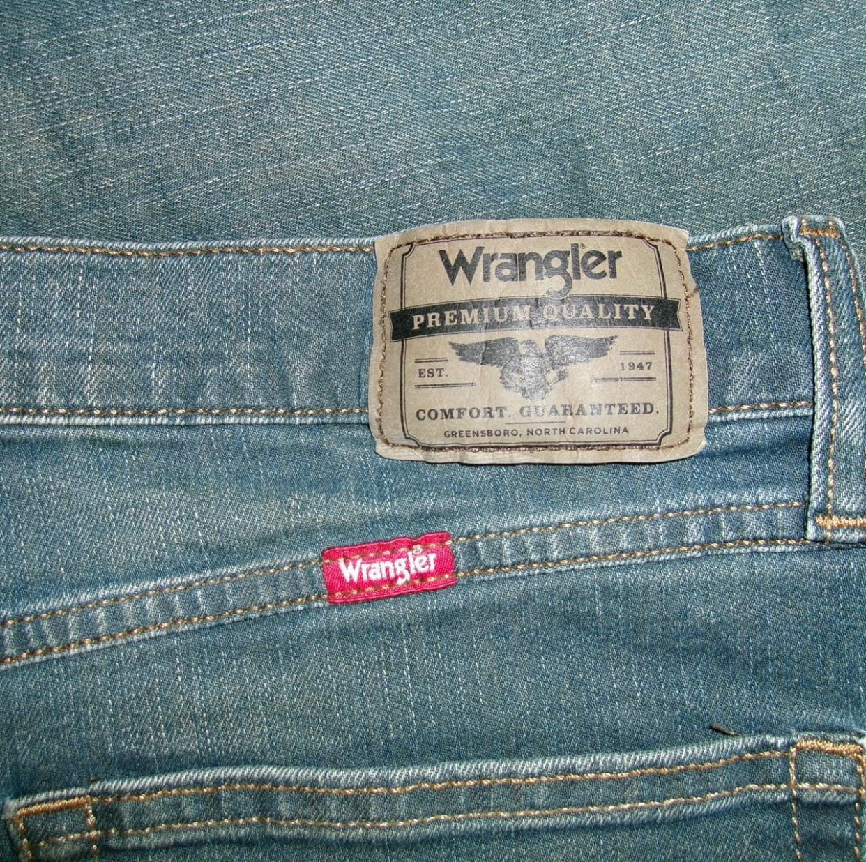 Retro Wrangler Acid Washed Jeans