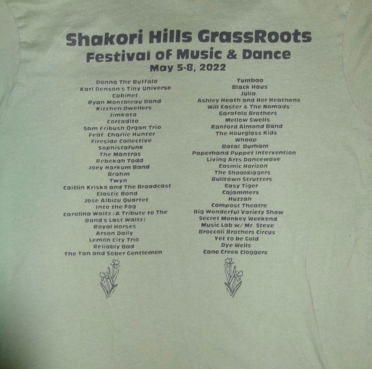 Shakori Hills Grassroots Festival Graphic Tee