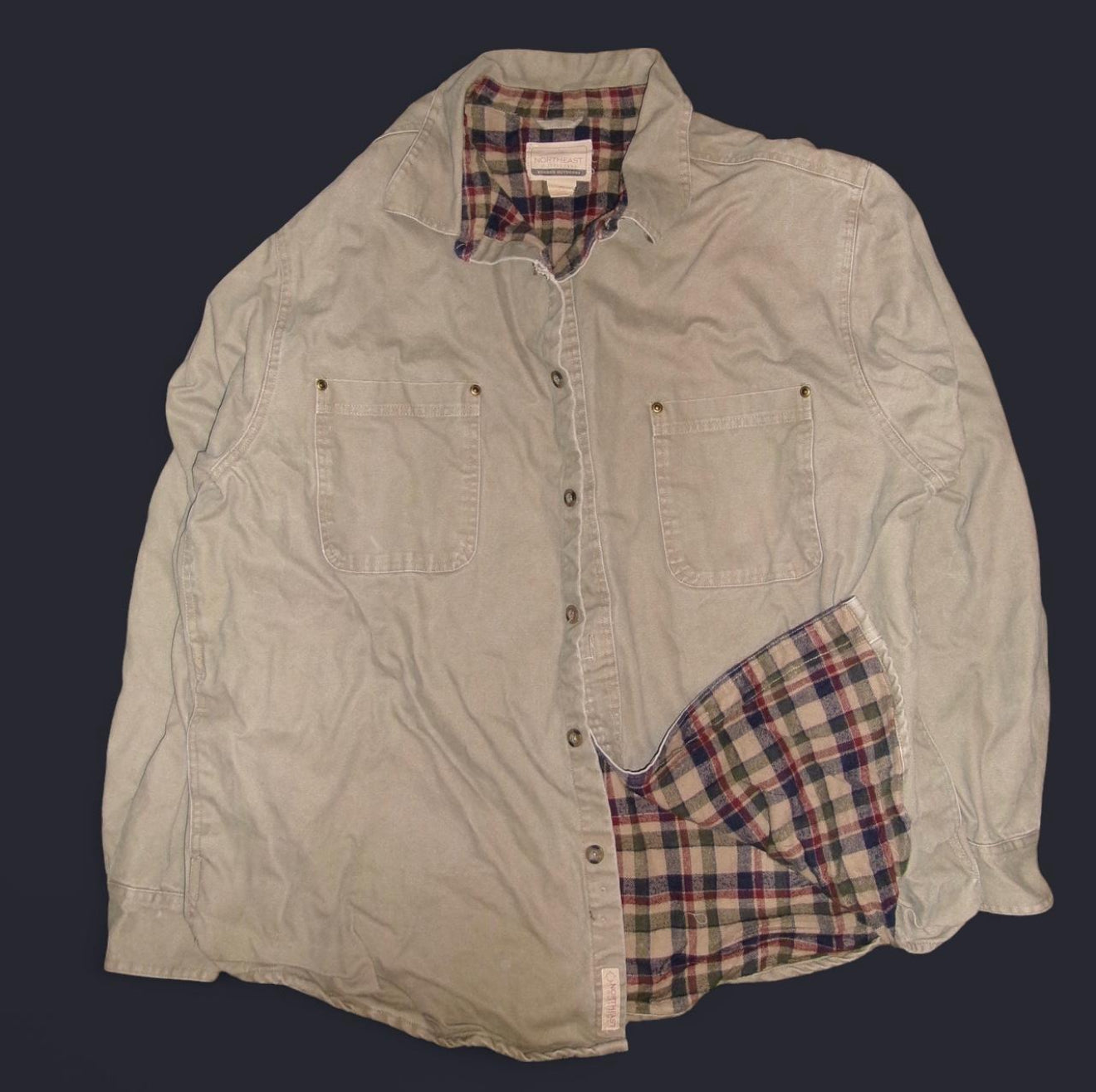 Vintage Northeast Outfitters Fleece-Lined Canvas Barn Jacket