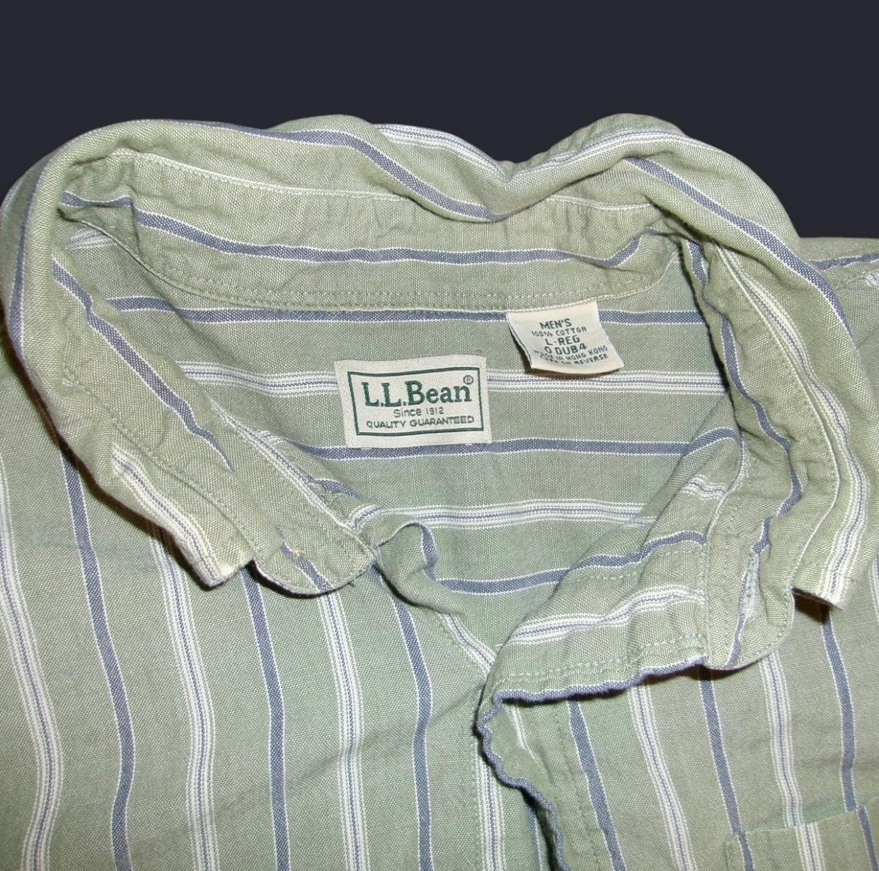 Vintage L.L. Bean Striped Button Up