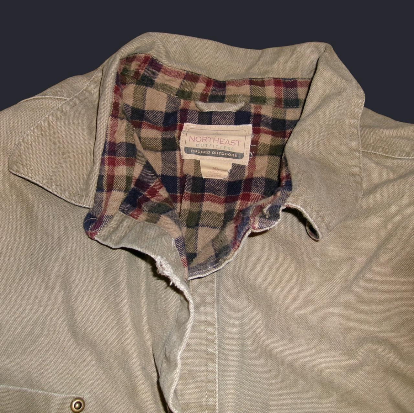 Vintage Northeast Outfitters Fleece-Lined Canvas Barn Jacket