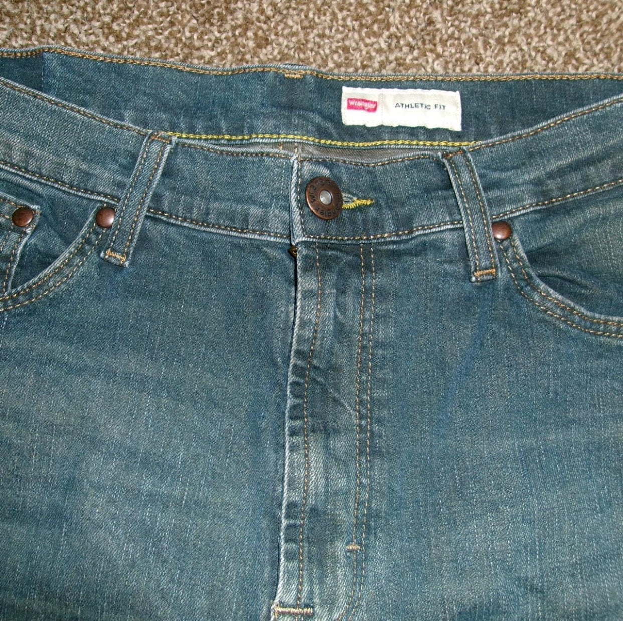 Retro Wrangler Acid Washed Jeans