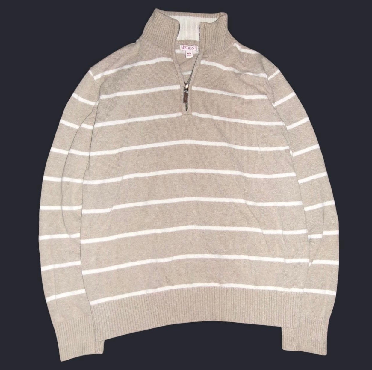 Merona Striped Quarter Zip