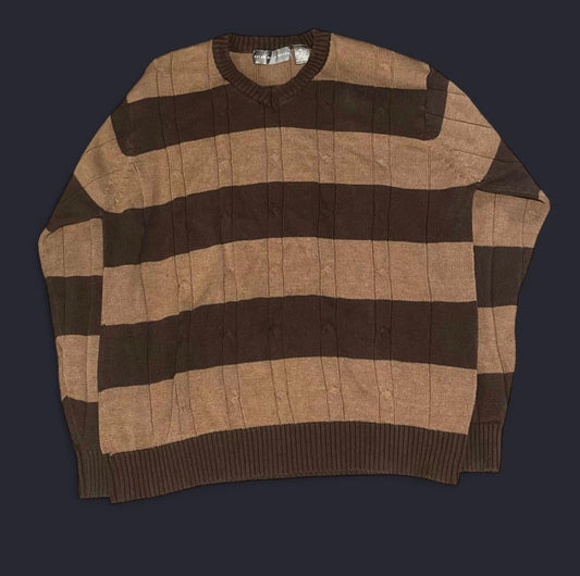 Retro Oscar De La Renta Striped Sweater