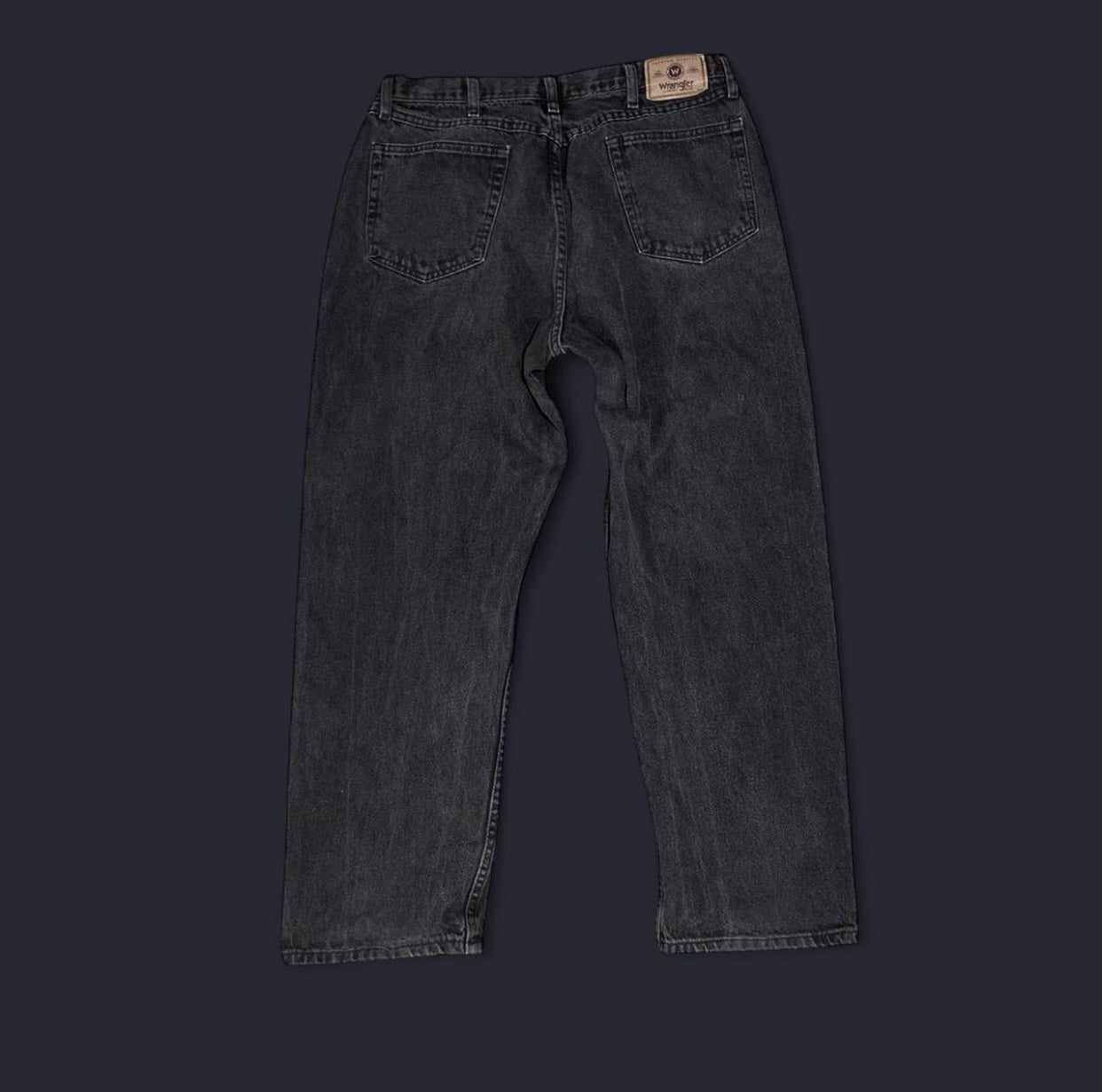 Wrangler Black Denim Relaxed Fit Jeans