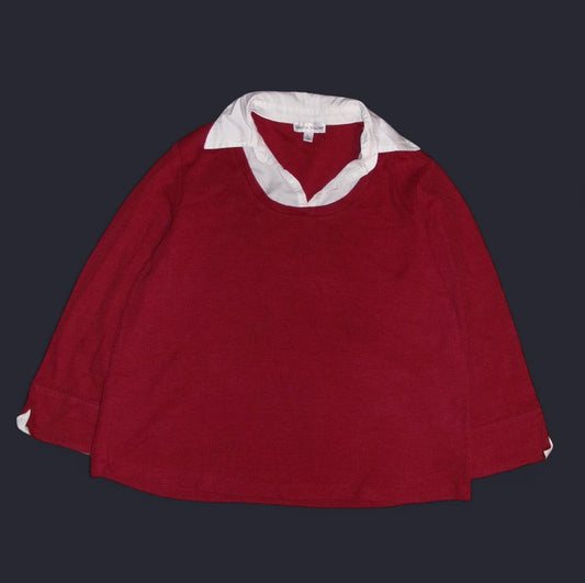 Retro Red Collared Rebecca Malone Shirt