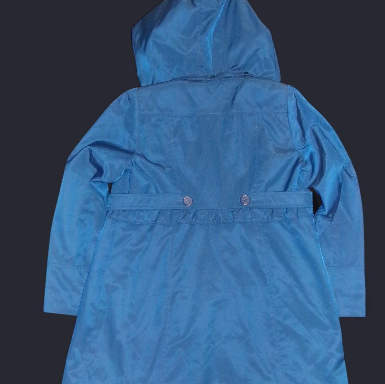 Guess Blue Trench Coat w Detachable Hood