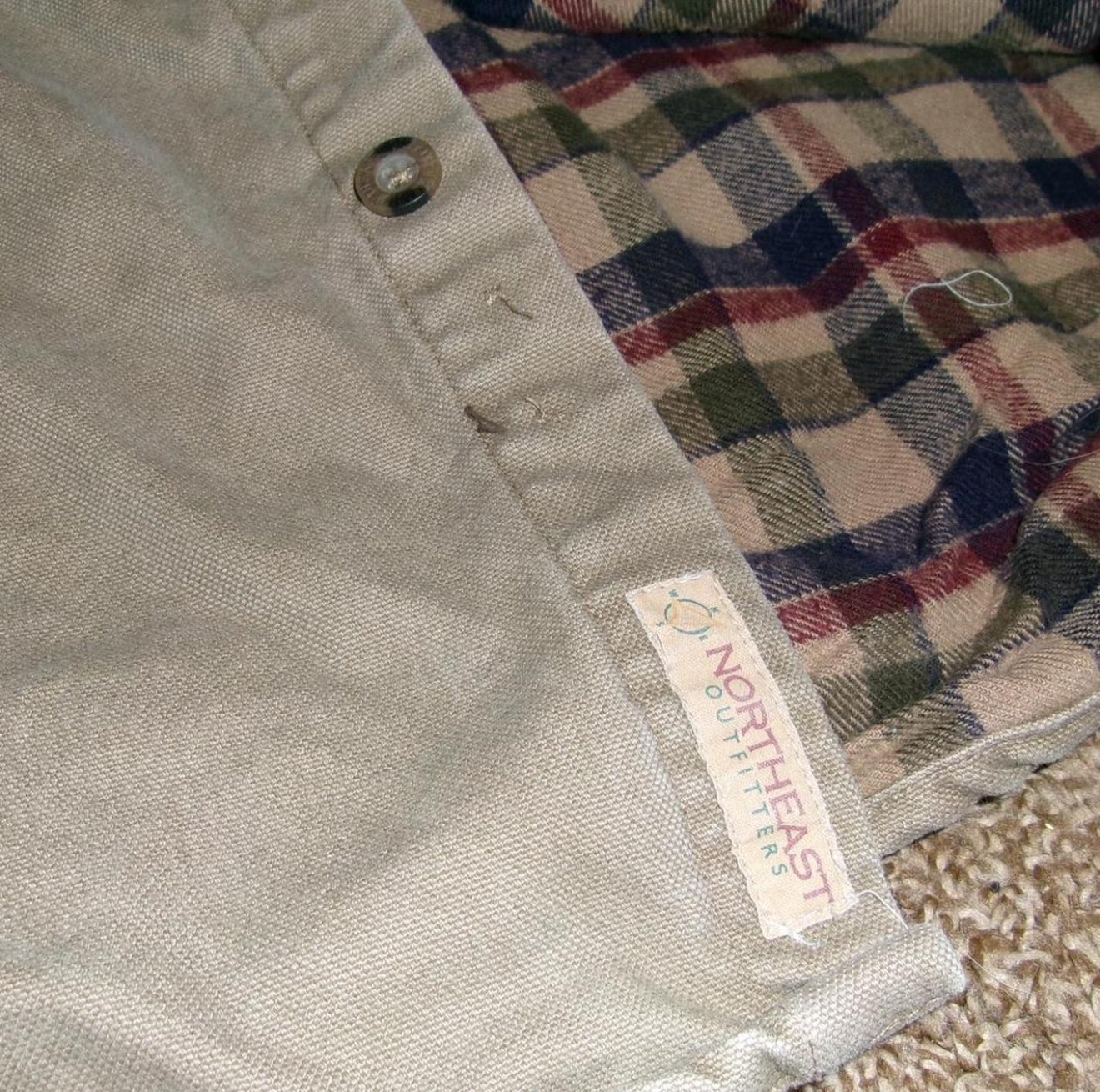 Vintage Northeast Outfitters Fleece-Lined Canvas Barn Jacket