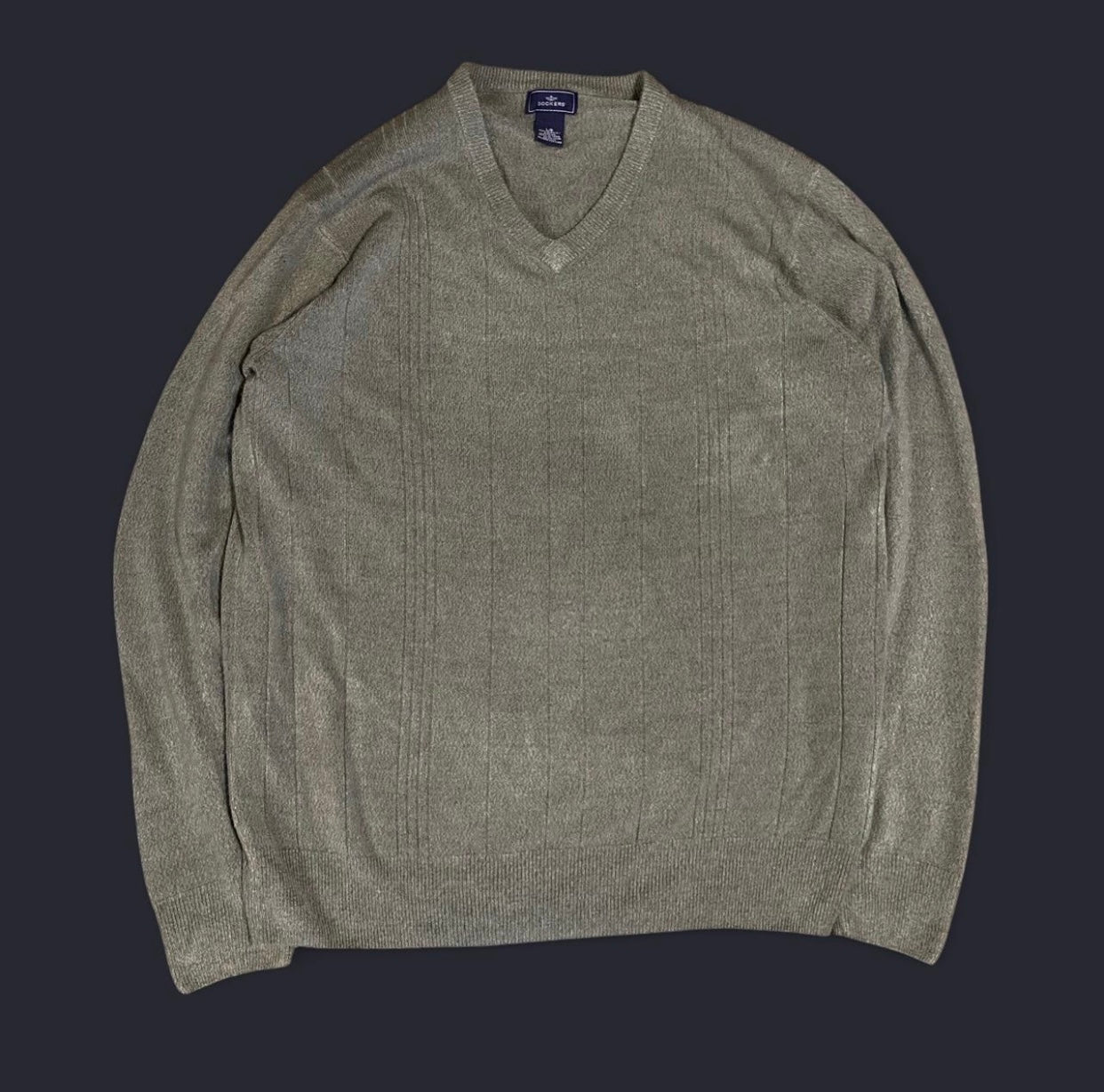 Dockers Sage Green V-Neck Sweater