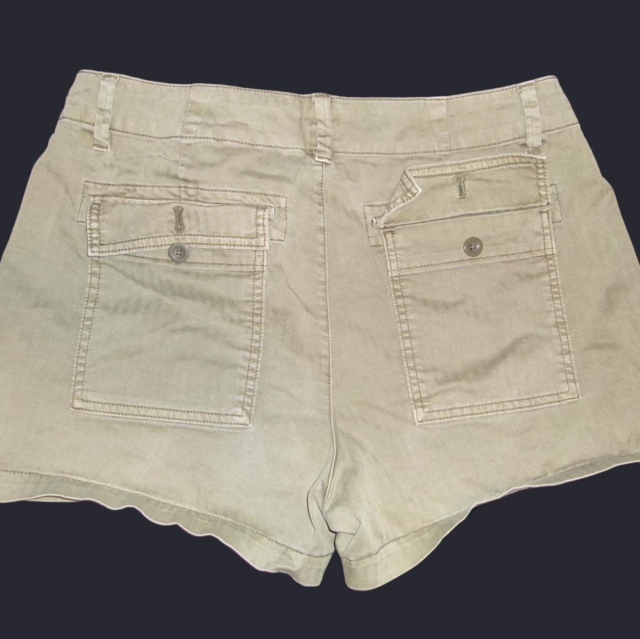 Vintage Green Gap Pinstriped Shorts