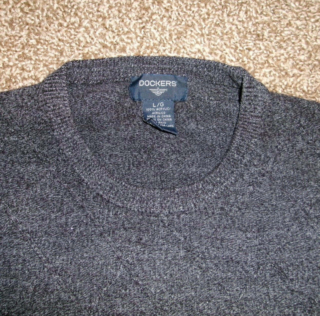 Black Knit Dockers Sweater