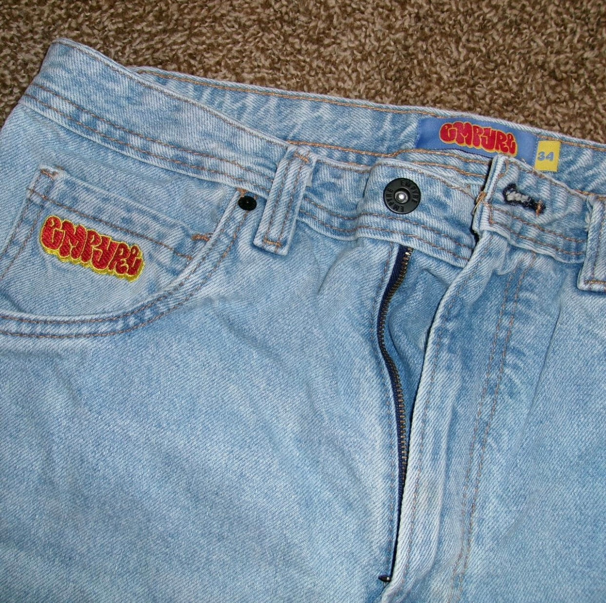 Empyre Light Washed Baggy Jeans